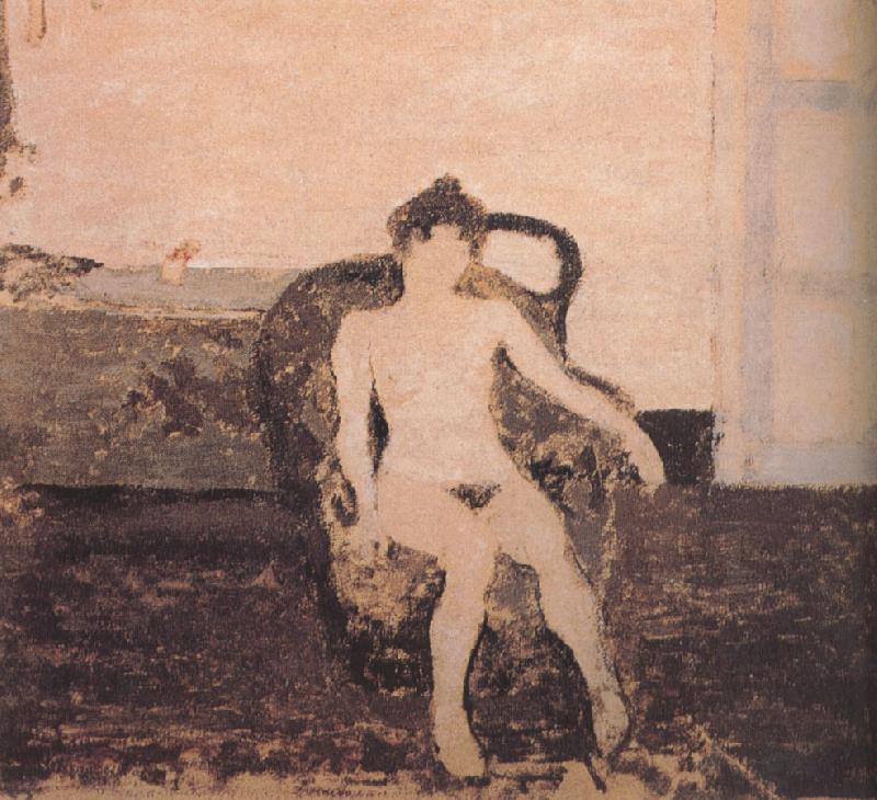 Edouard Vuillard In the armchair naked female